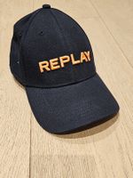 Replay Cap - stylische Baseballkappe, schwarz - neu