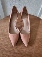 MNG Pumps High Heels rosa Wildlederoptik guter Zustand g 38