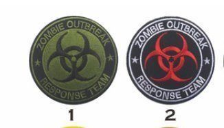 Placchette & Badge: Neu Patch Zombie Outbreak Grün mit Klett – Nuovo e nell'imballaggio originale da Walenstadt venduto da SchnaeppchenRabe 2