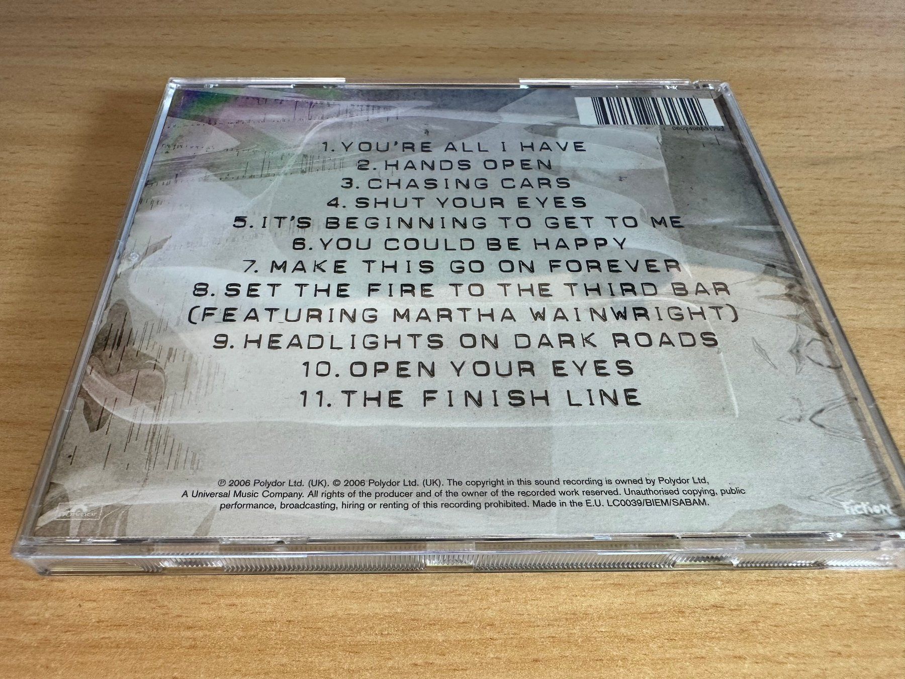 CD: Snow Patrol – Eyes Open – Usato da Rikon im Tösstal venduto da Alpenmutz 1