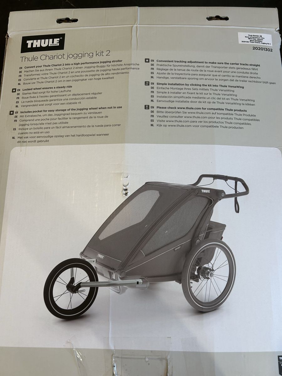 Thule Pièces détachées: Thule Chariot all-terrain/Jogging kit double, Neu – Neuf (Voir description) à Happerswil par luburkard 1