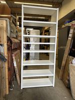 neues, massives Regal weiss, H:214, B:93, T:43cm