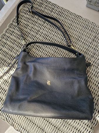 Sac cuir noir Rossi - Florence Italie