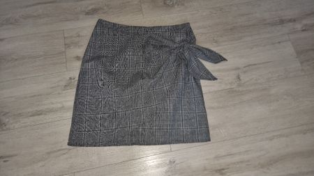 neuer Jupe Gr. 38 mit Vichy Muster und Schleife Trend
