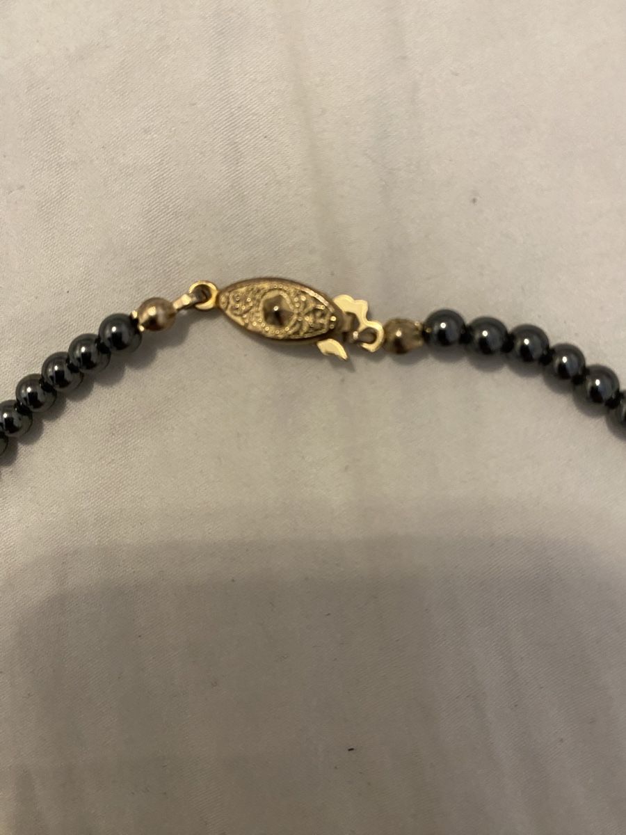 Catenine: Echte Hematite perlen Kette – Usato da Pfungen venduto da Sheki56 3