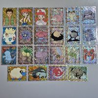 Pokémon holo vintage sammlung Merlin chrome stickers 