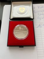 Gedenkmünze 5 Franken Gottfried Keller 1990 Top mit Etui