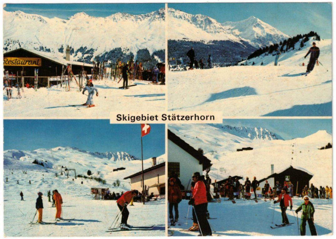 Cartoline postali: Valbella - 5 Bild AK Stätzerhorn – Usato da Binningen venduto da Mountainrider