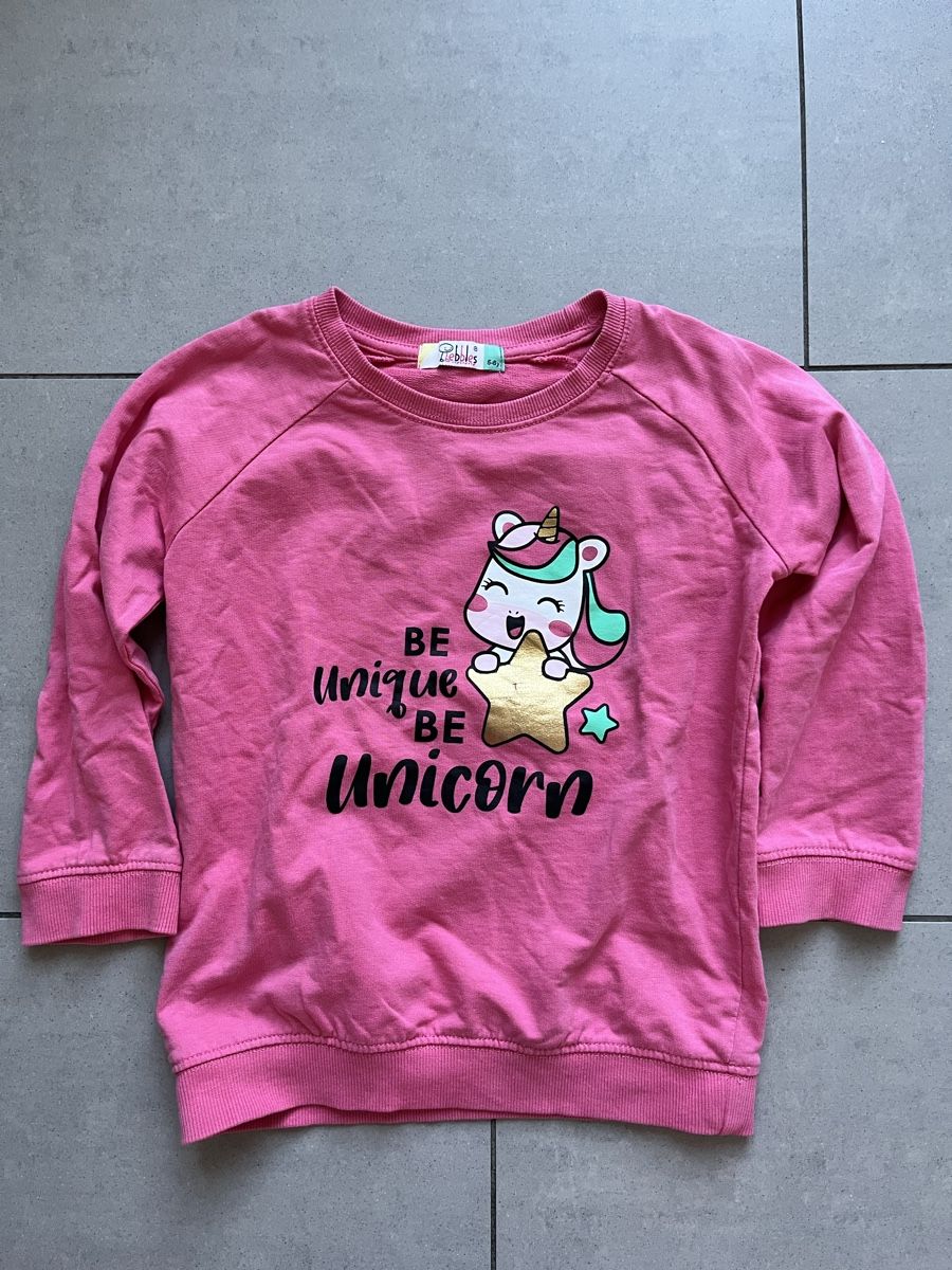 Pullover & Sweatshirts: Pinkiger Unicorn Pullover, Gr. 116 – Gebraucht aus Zürich von jmg_8005