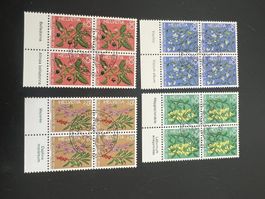 CH 1974 Viererblock PJ Serie  Erstag  (5498)