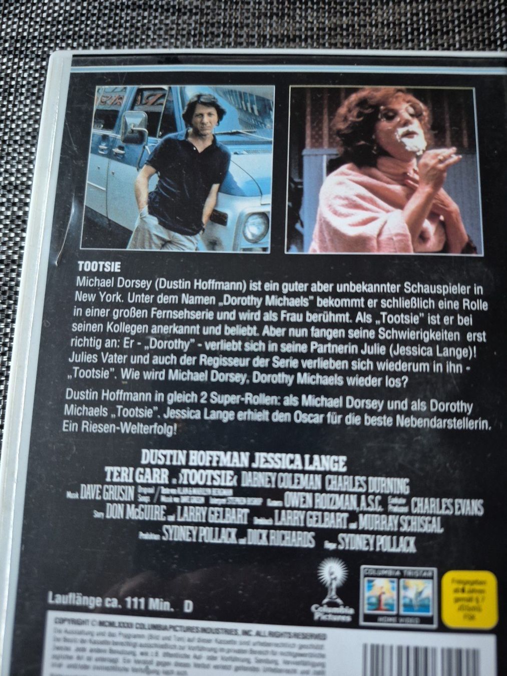 Alle VHS: Tootsie Dustin Hoffman Sidney Pollack - VHS Kassette – Gebraucht aus Gutenswil von rolfsimmen31 1