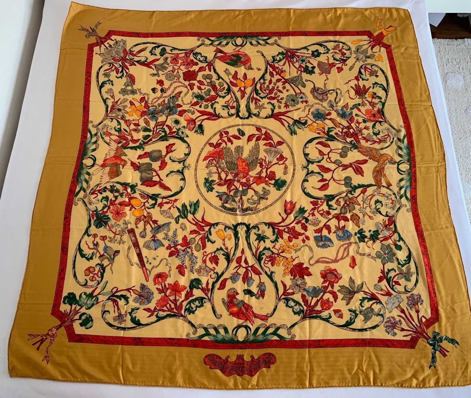 Hermès Foulards, Tücher & Schals: HERMES 140 Kaschmirschal Vintage – Neu (gemäss Beschreibung) aus Bützberg von Alexaborn