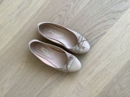 Leder-Ballerina, Tony G., beige, Gr. 36