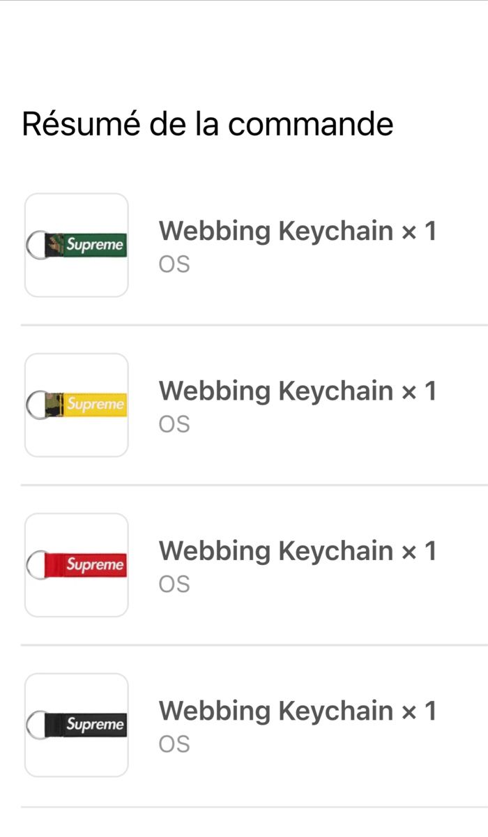 Supreme Porte-clés: Supreme Webbing Keychain – Neuf avec emballage d'origine à Lausanne par ipanema23 2