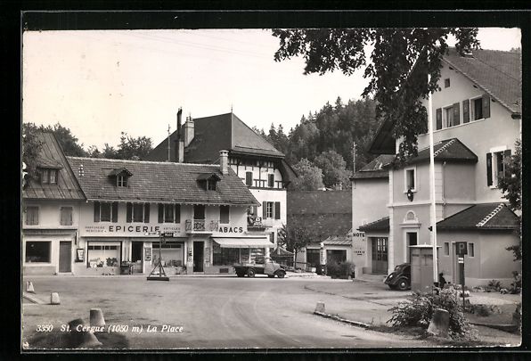 Cartoline postali: AK St. Cergue, La Place, 1962 – Usato da Berlin venduto da bartko-reher
