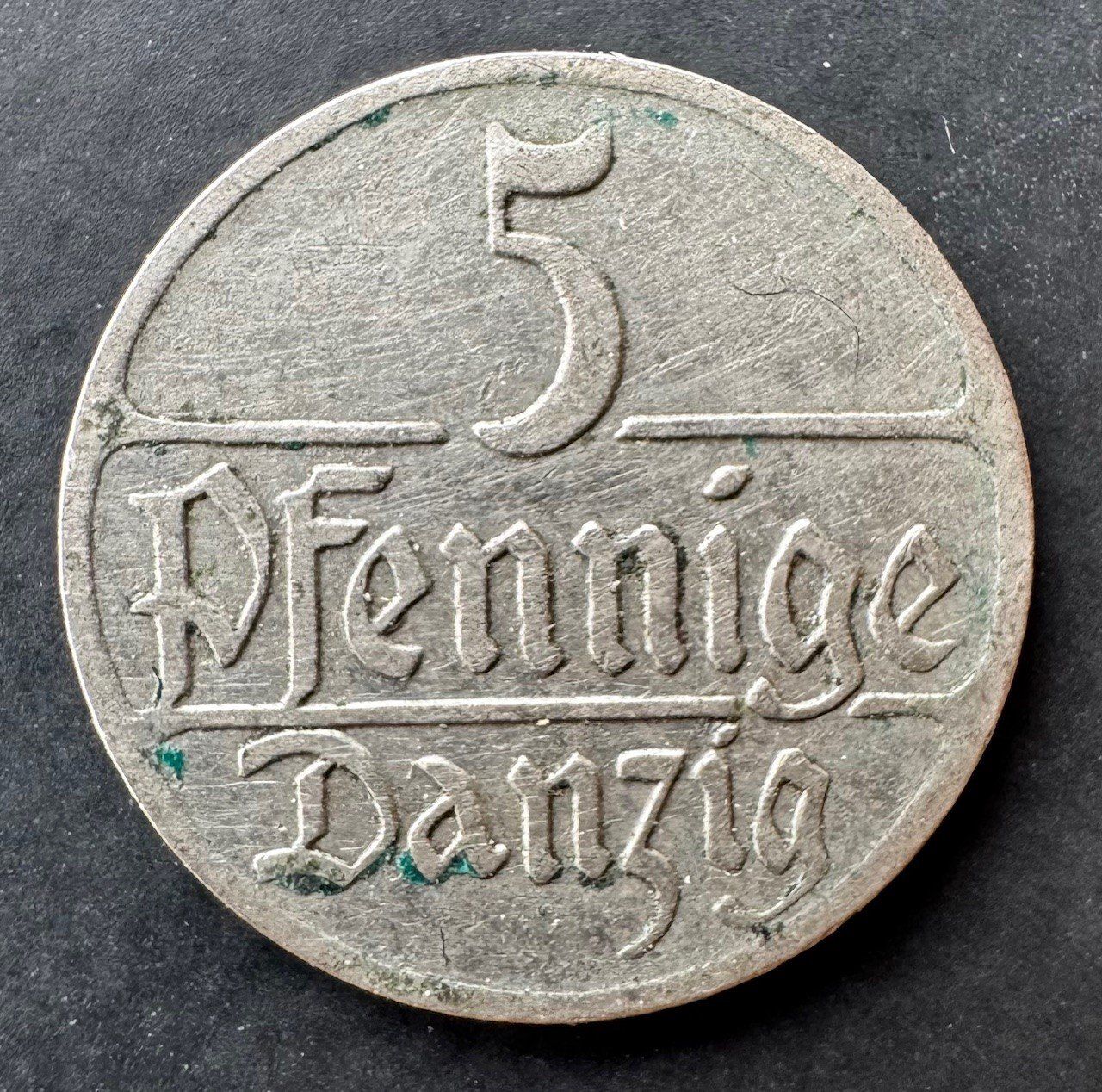 Toutes les monnaies: Danzig - 5 Pfennig 1923 – D'occasion à Meilen par coins4sale