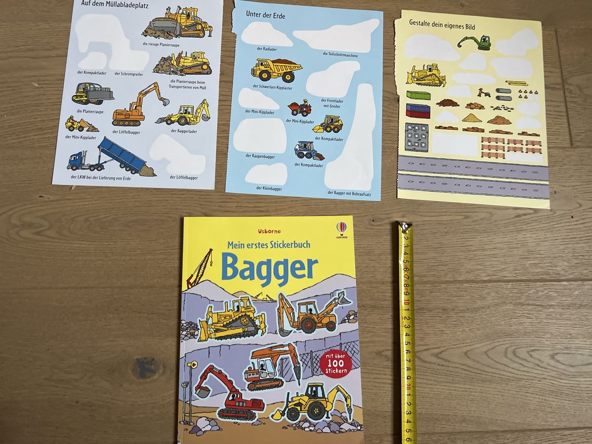 Bücher: Usborne: Mein erstes Stickerbuch Bagger mit Stickern! – Gebraucht aus Oensingen von katepe