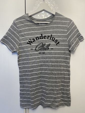 Blend T-Shirt, Gr. M, Grau-Weiss gestreift, Sommer Look