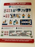 Air Dolomiti Embraer 195 Safety Card