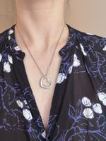 Vintage Tiffany&Co. Elsa Peretti Open Heart Halskette S925