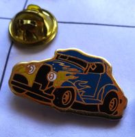 Pin Auto BLAU GELB Antik