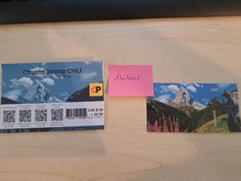 Schweiz Crypto Stamp CHLI Blau ** Almherz