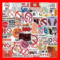 Rauchfrei stopp Rauchen verboten Aufkleber 50 tlg Stickerset