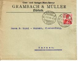 Brief mit Inhalt Zürich 1910