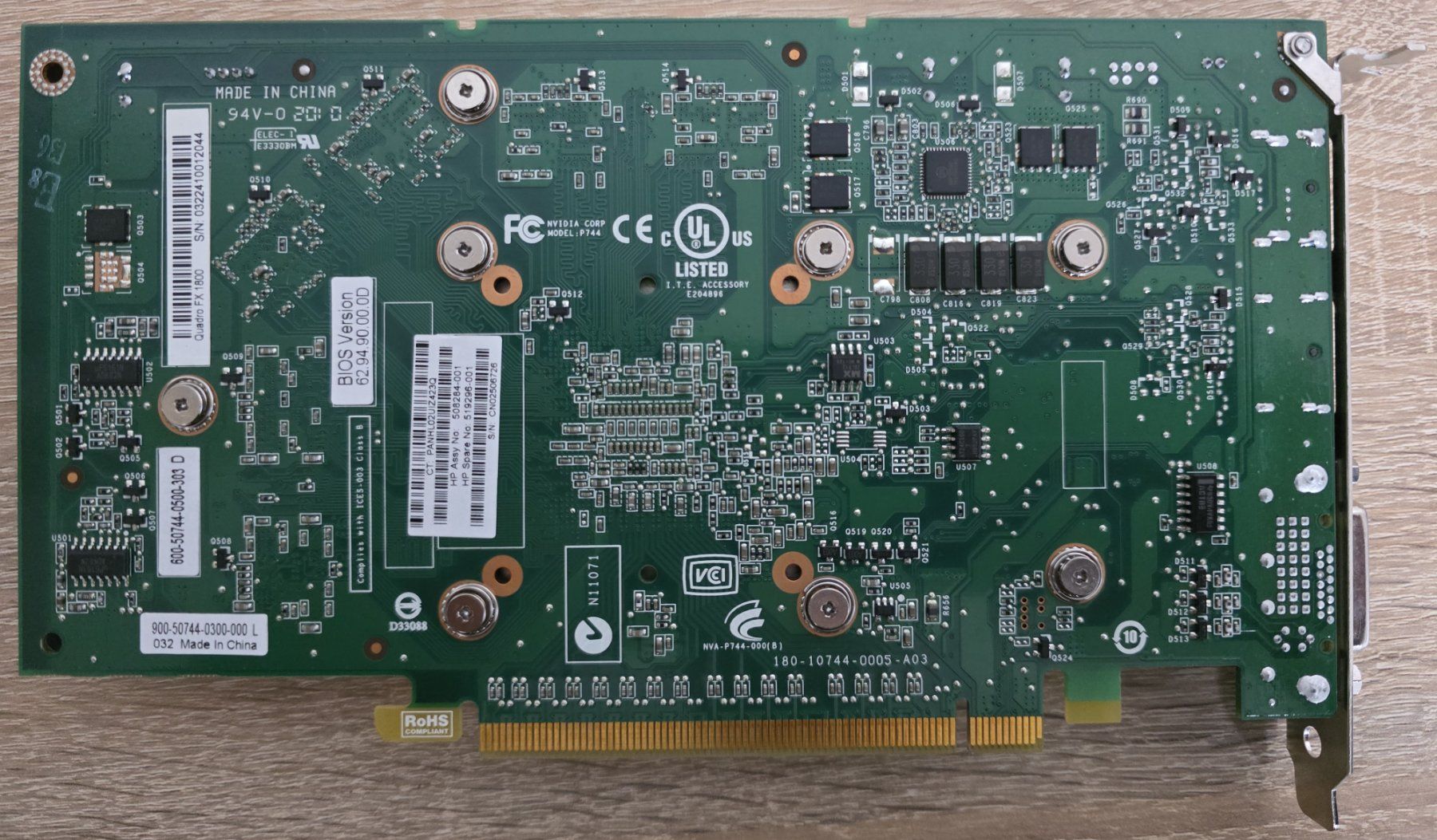 Nvidia Schede grafiche: NVIDIA Quadro FX1800 CAD – Usato da Mels venduto da Zeppelin08 1