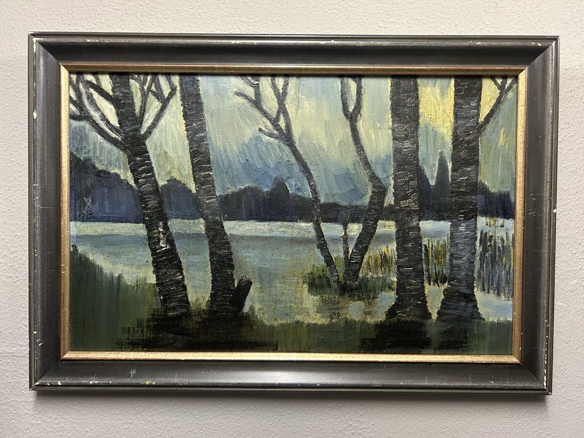 Dipinti: Wunderschönes Vintage-Ölgemälde auf Holzplatte – Usato da Glarus venduto da KunstWerkEr-LS87