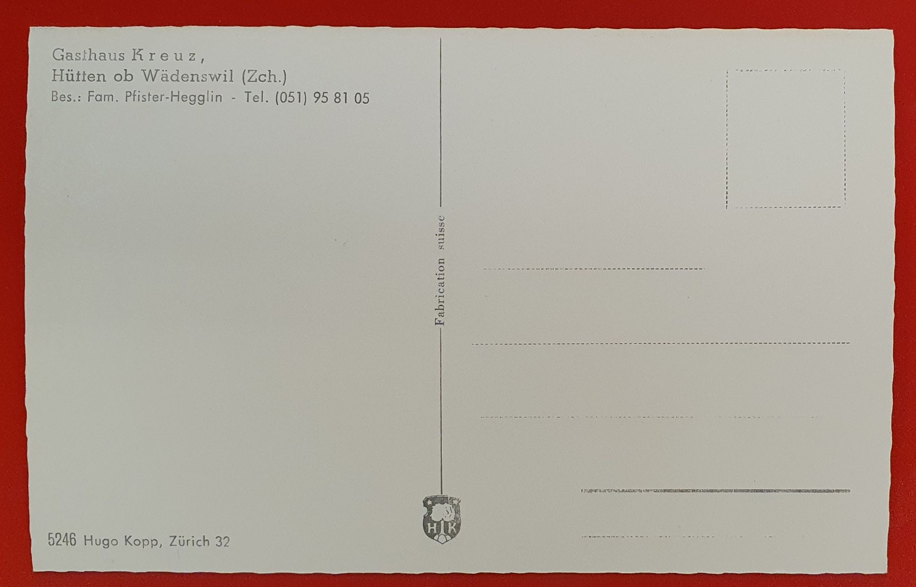 Cartoline postali: Hütten ZH – Usato da Kreuzlingen venduto da Rschweiz1 1