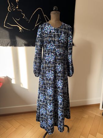 Vintage Kleid 70s 70er S Hippie