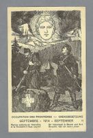GRENZBESETZUNG 1914, "Partez enfants", UNGELAUFEN