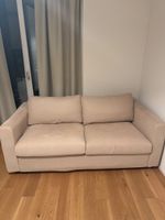 Schlafsofa beige ausklappbar in gutem Zustand gebraucht