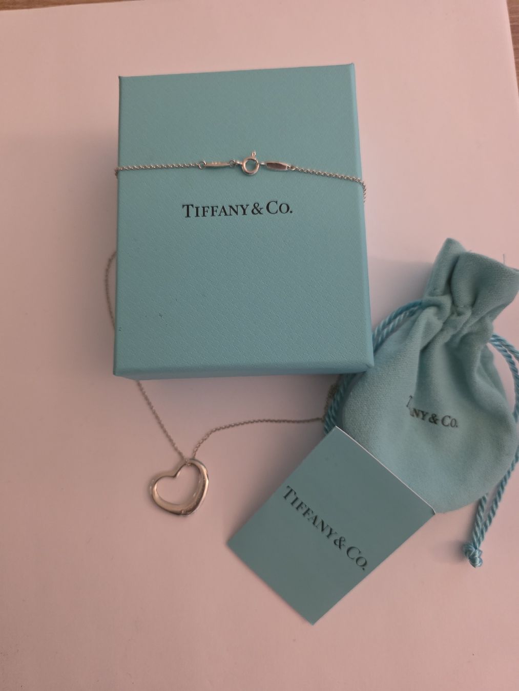 Tiffany & Co. Catenine: Tiffany & Co. 925 Silber Open Heart NP 730 – Usato da Binningen venduto da lieblingsstyle 2