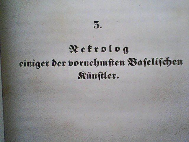 Bücher: Künstler in Basel, 1841. RAR – Gebraucht aus Rümlang von Vuvuzella 5