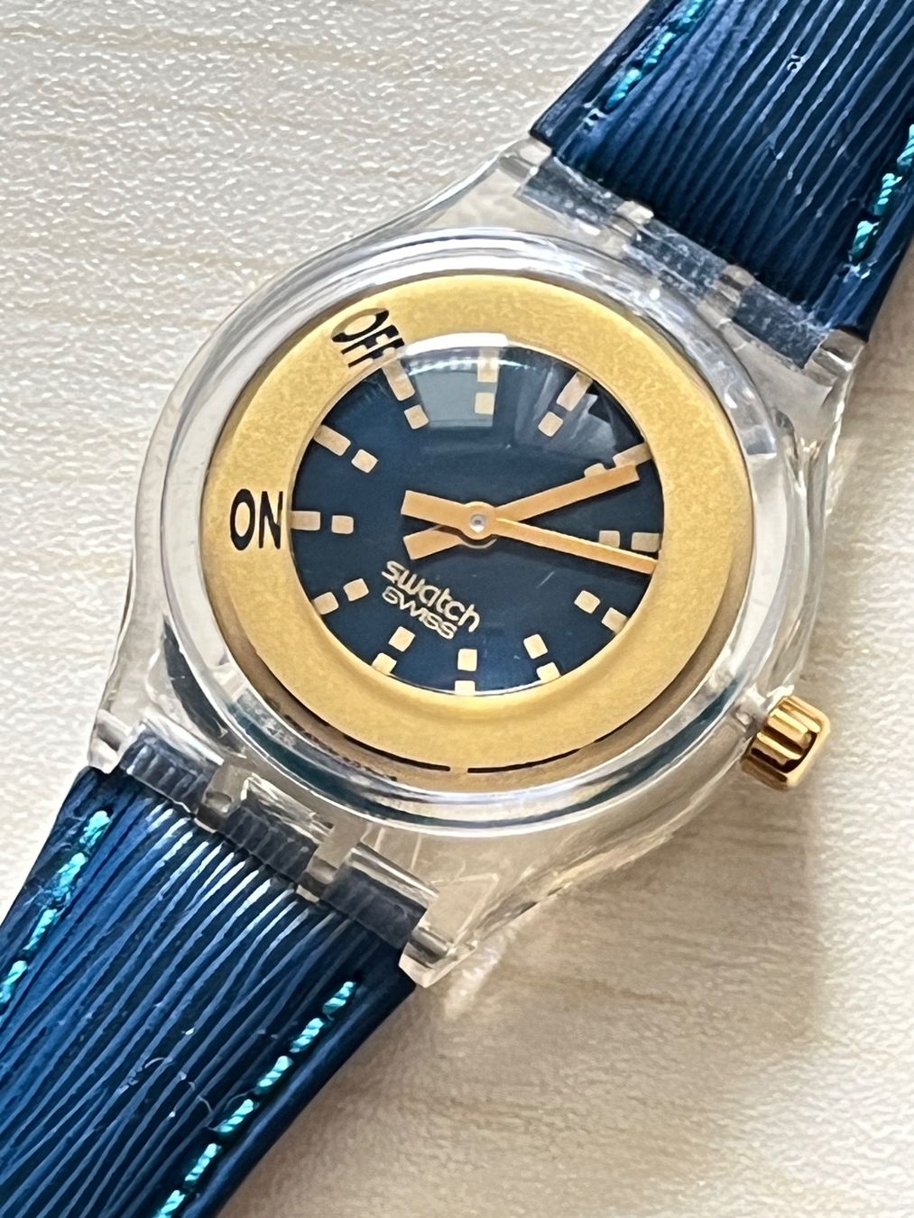 Swatch Orologi: Swatch Uhr, seltenes Modell "ON OFF", Top! – Usato da Grenchen venduto da chththl