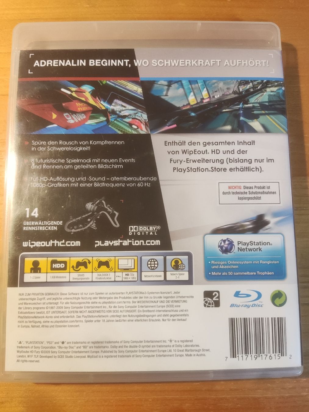 Sony Giochi: WipEout HD Fury (Playstation 3 - PS3) – Usato da Oberembrach venduto da giu_7ksd 1