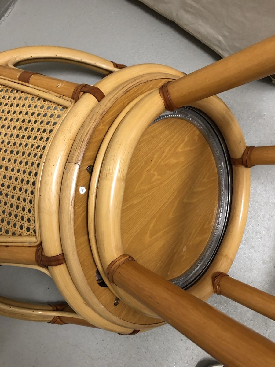 Sgabelli: 2 edle RATTAN Barhocker drehbar – Usato da Widen venduto da evce1318 5