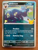 Pokemon Umbreon Holo 30 Jahre (Versand gratis)