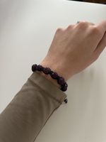 Bracelet shamballa violet/prune