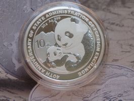Panda 10 yuans  2019 - 40th Anniversary of State Adm. RARE