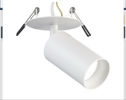 Schwenkbarer Wand- und Deckenspot, weiss,  LED GU10