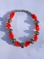 Ethno Vintage Korallen Kette