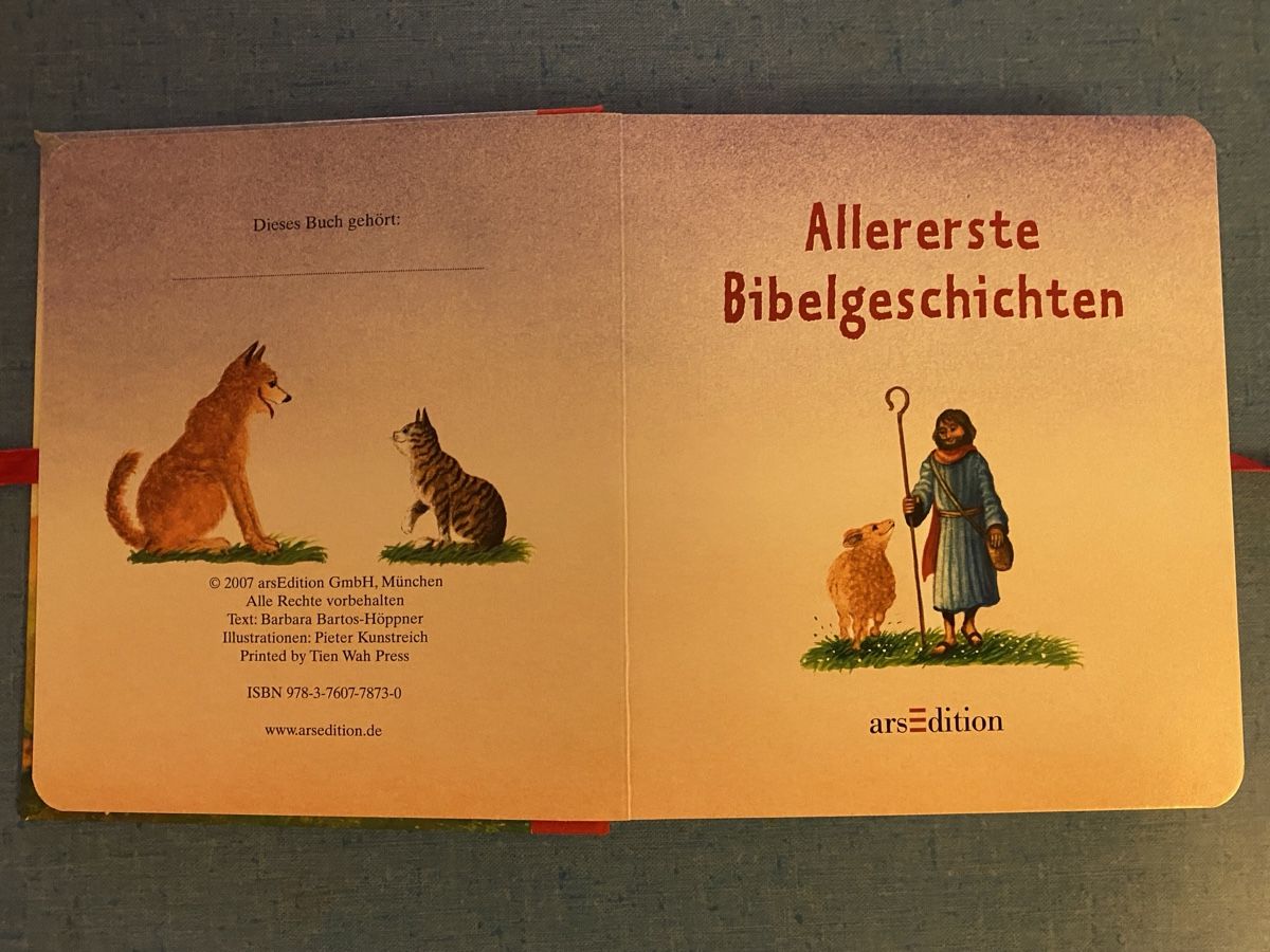 Libri: Bilderbuch "Allererste Bibelgeschichten" – Usato da Schaffhausen venduto da purzel51 2