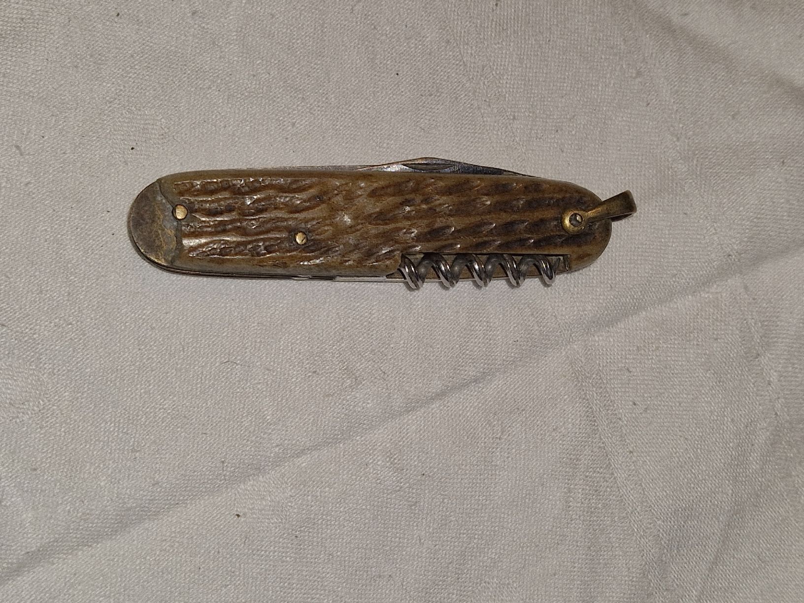 Coltelli tascabile: Altes Taschenmesser mit Hirschhorn. – Usato da Willisau venduto da mar_j55v 8