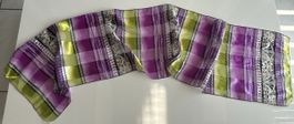 Scarf multicoloured plaid pattern 100% polyester