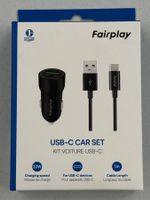 FAIRPLAY Pack Chargeur Voiture (20W) + Câble USB-C