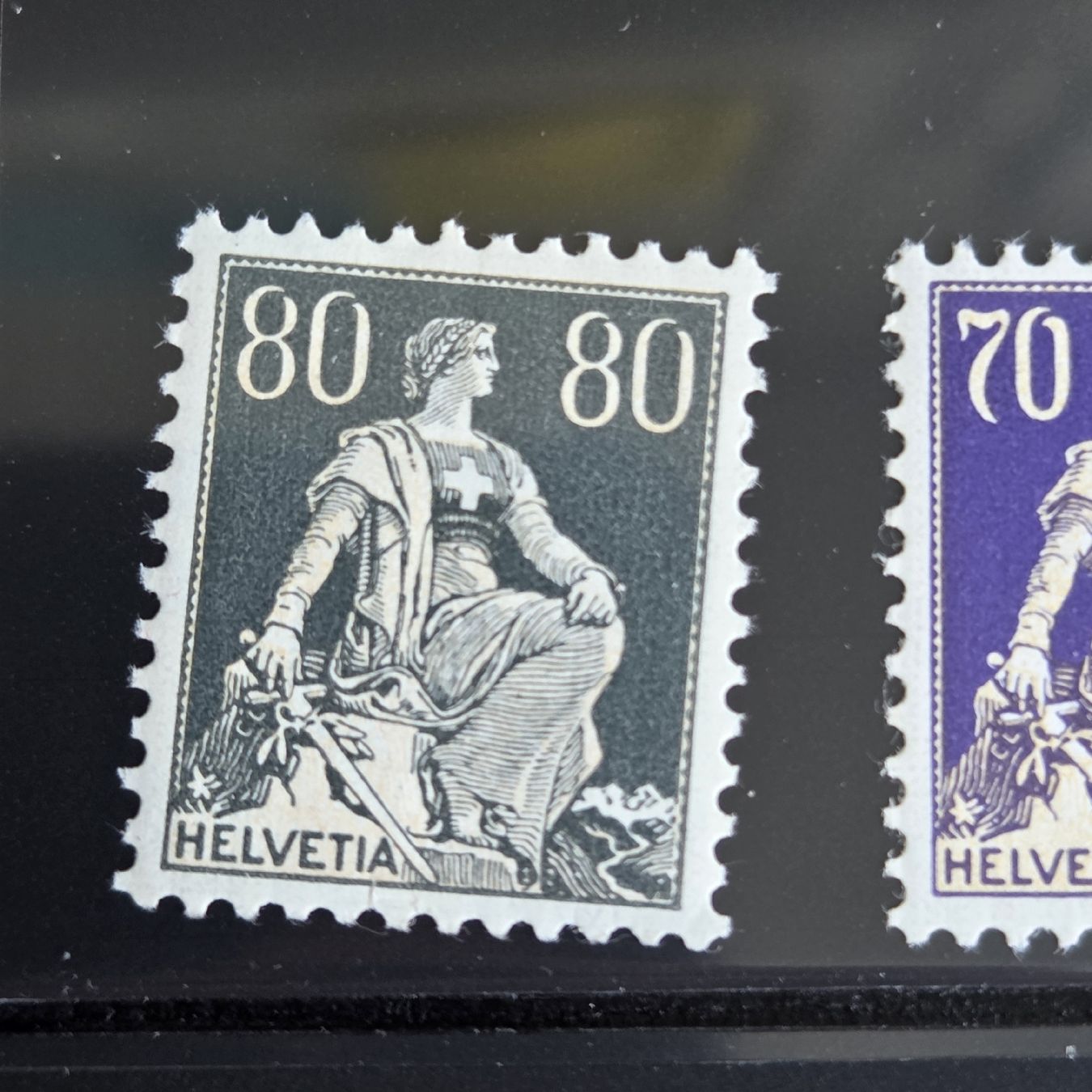 Tous les timbres: Briefmarken Sitzende Helv. mit Schwert..7 Werte 1908-1940 – D'occasion à Stans par Ducati16 1