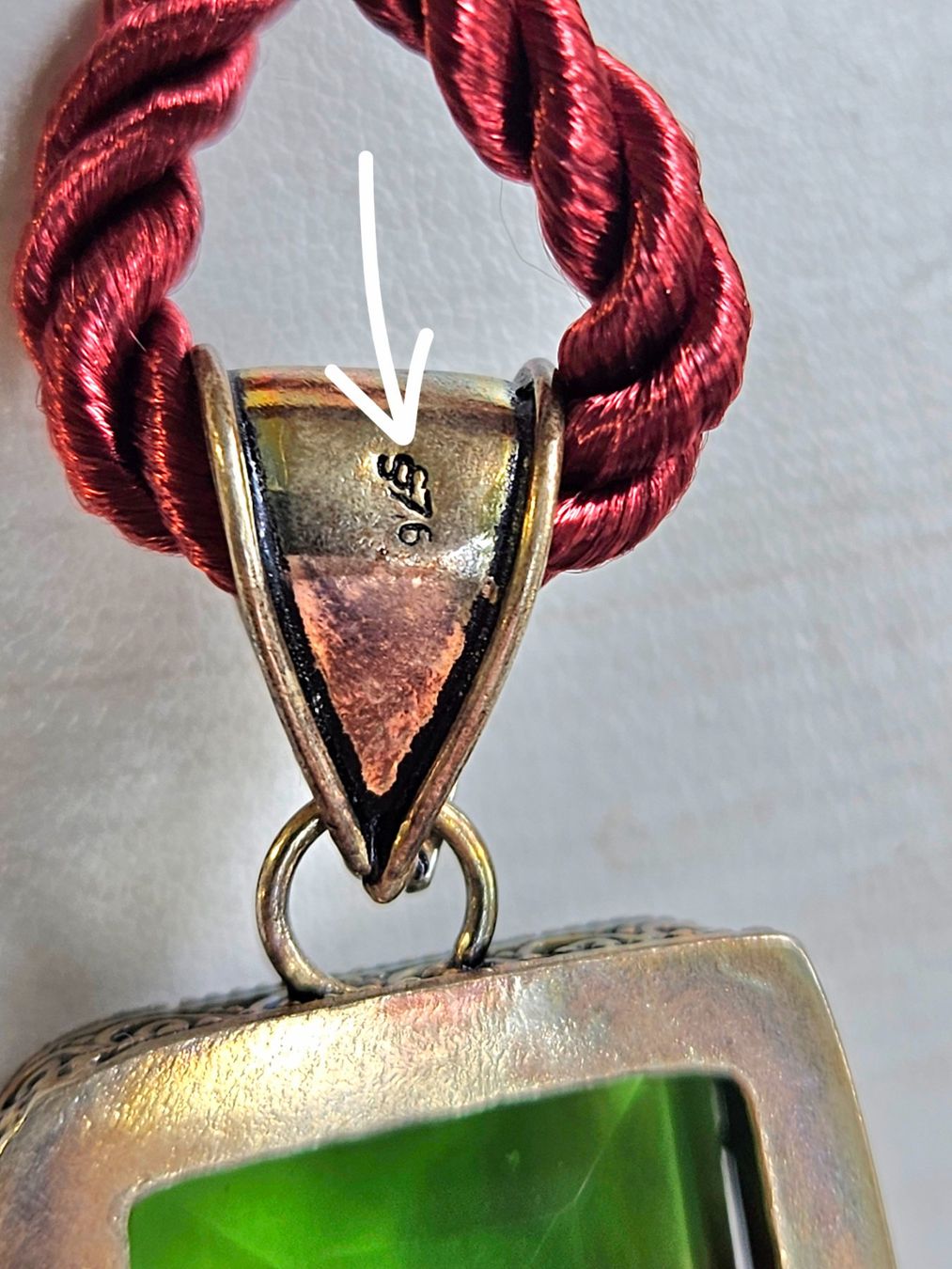 Anhänger: Kette mit Anhänger Stein 925 Silber Neu – Neu (gemäss Beschreibung) aus Zürich von ben_mn5h 1